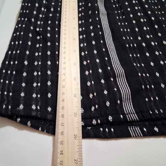 Sundance Electra Top Black Gauze Boho Embroidered Raw Edge Sleeves Sz M - Picture 10 of 10